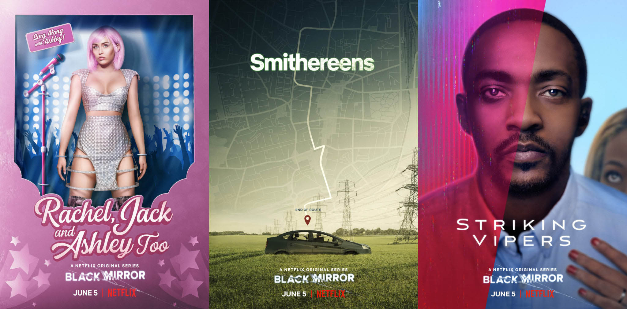 Black Mirror Season 5 Netflix 2019. This sci-fi anthology series explores a twisted, high-tech near-future where humanity's greatest innovations and darkest instincts collide.
