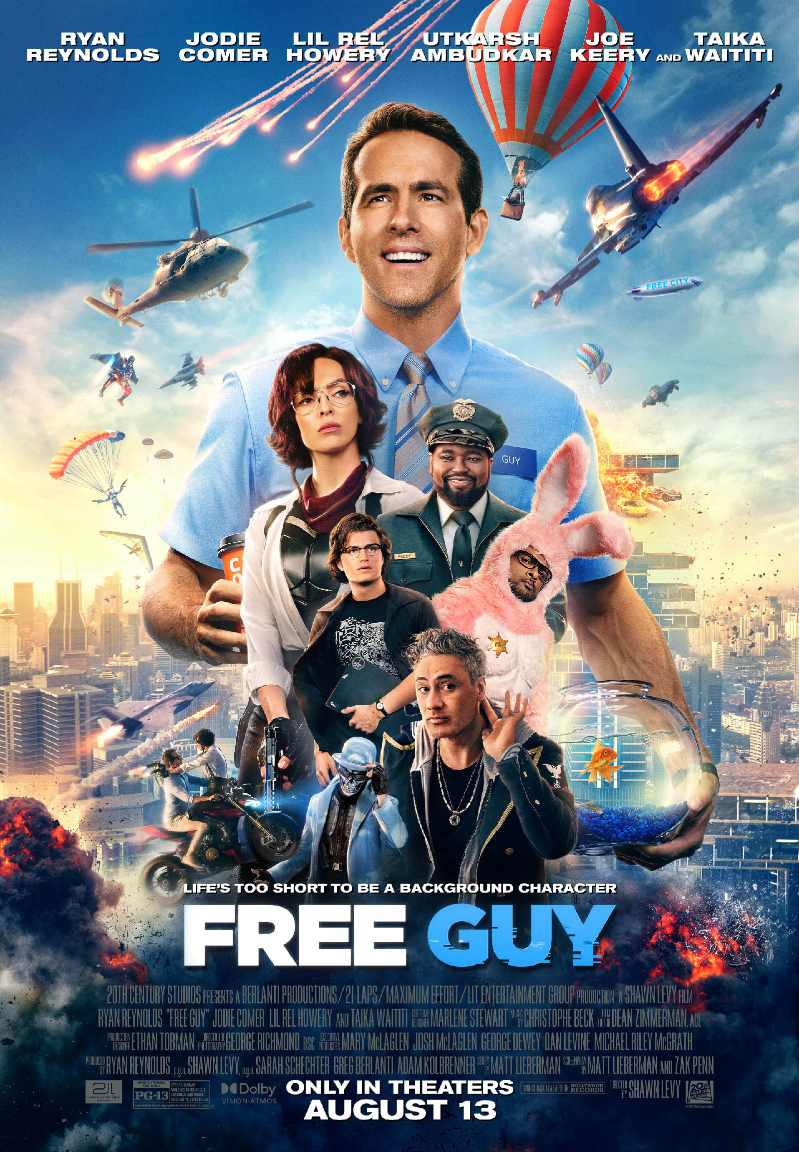 Free Guy 2020 Movie poster Free Online