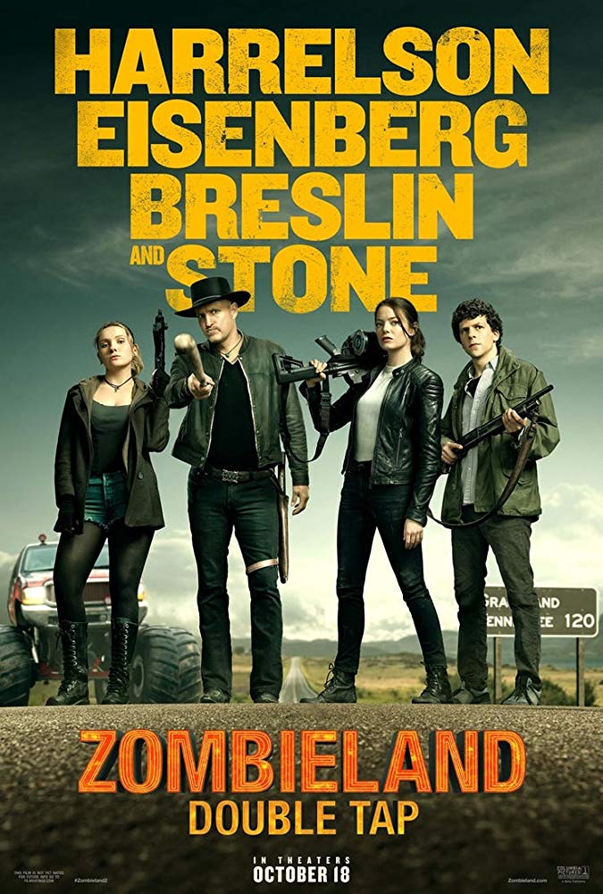Zombieland: Double Tap comedy horror Movie poster Free Online