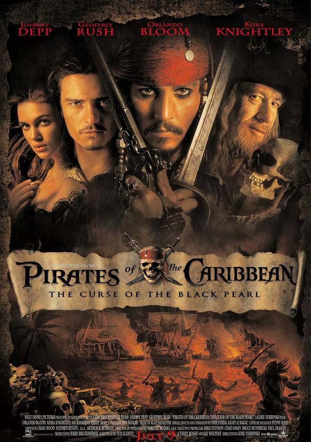 Pirates of the Caribbean: The Curse of the Black Pearl (2003) Full Movie poster Free Online