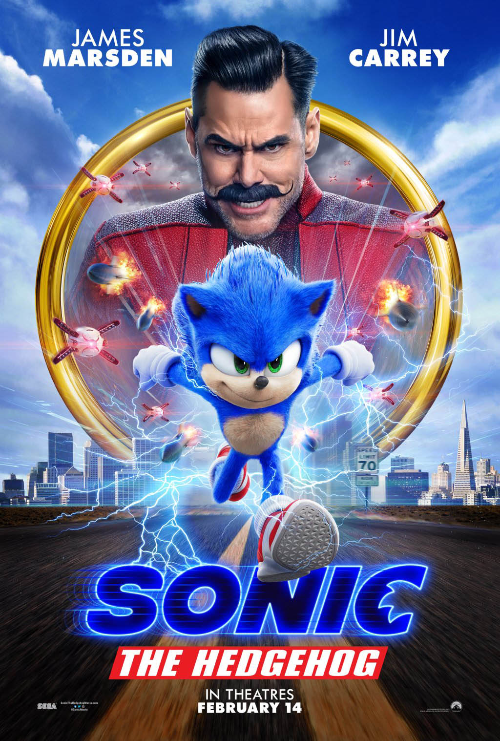 Sonic the Hedgehog Movie poster Free Online
