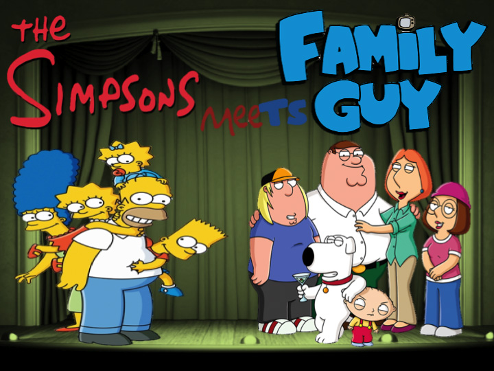 The Simpsons meet Family Guy